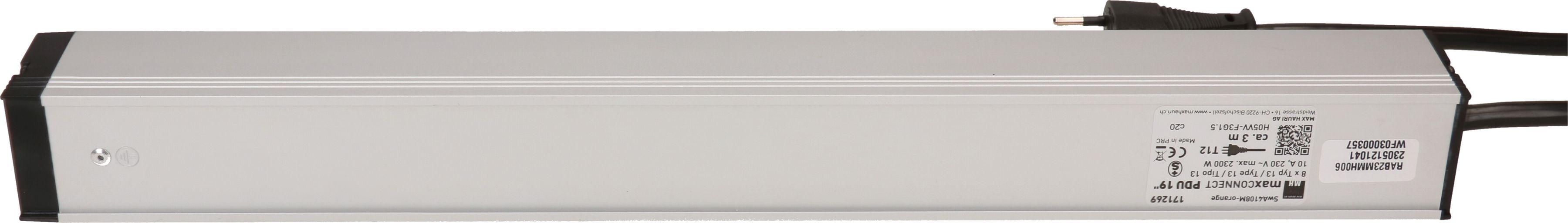 PDU 19 pouce 8x type 13 orange 1U