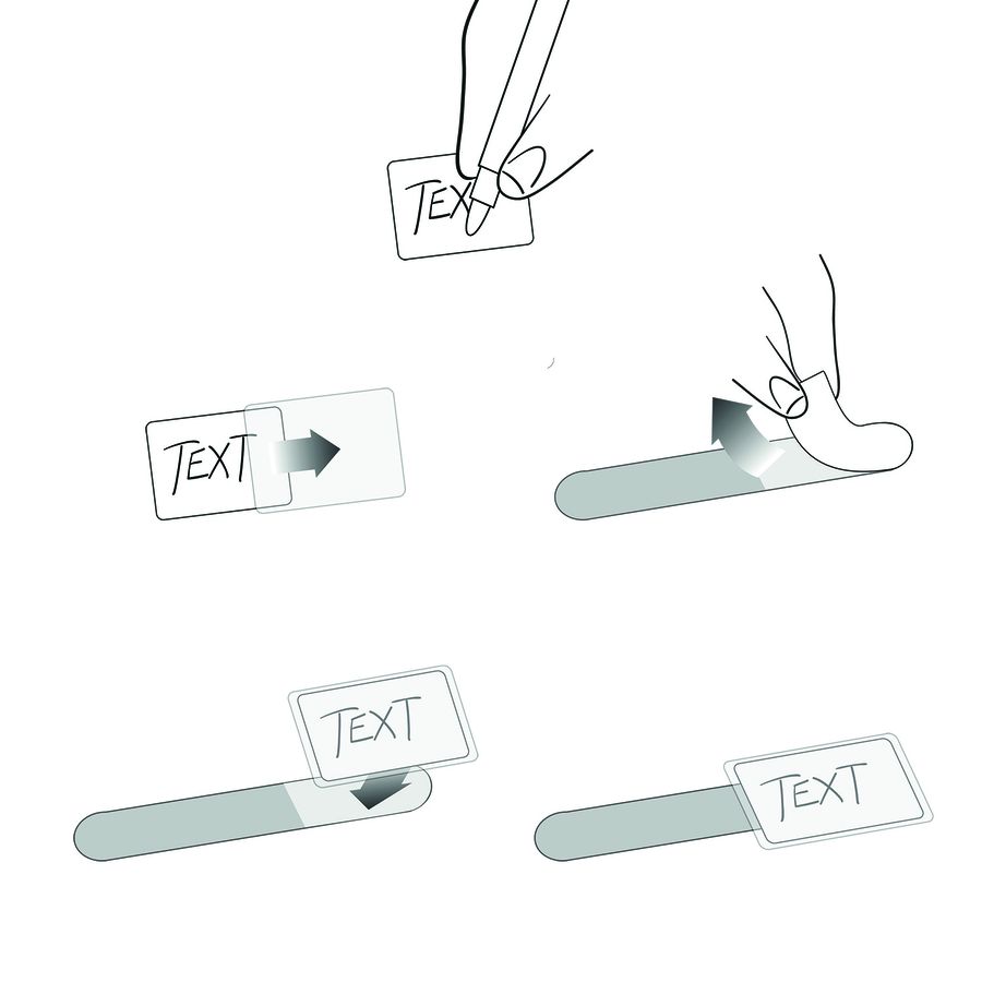 mini attache-câbles en scratch assorti avec étiquette bc /10 pcs.