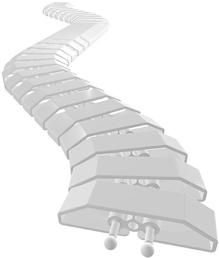 serpentine de câble Pro 80 1.00m blanc RAL9003