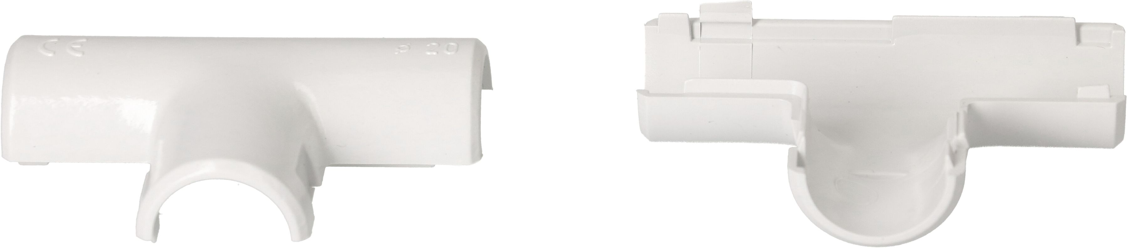 raccord T TIT M20 en 2 parties gris / 3 pièces