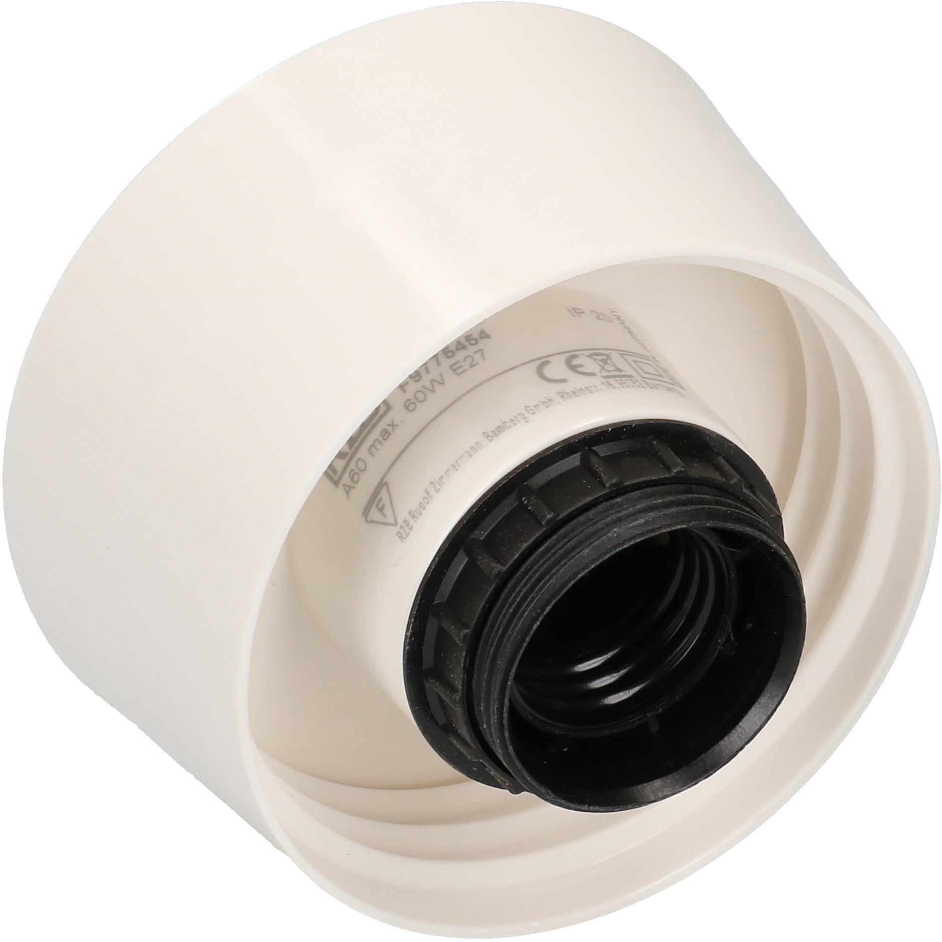 Deckenarmatur E27 weiss