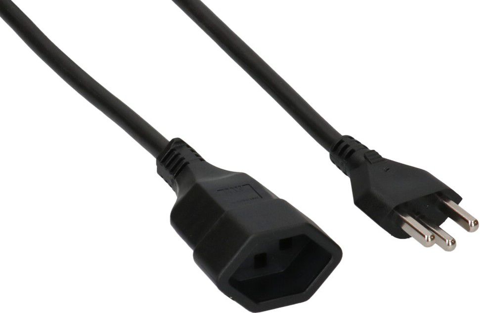 Rallonge TD H05VV-F3G1.5 3m noir type 23 / type 23