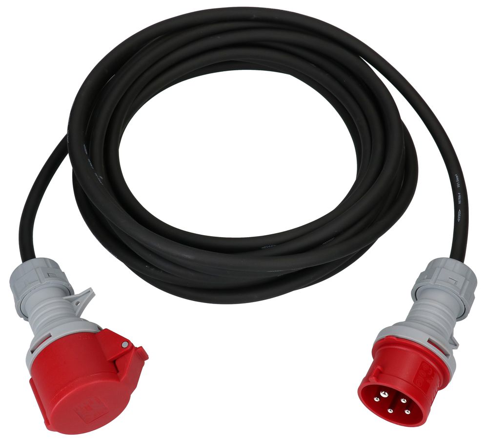 rallonge CEE H07RN-F5G1.5 noir 10m IP44 5 pôles