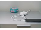adaptateur de charge USB 1x USB-C 1x USB-A 17.5W 1.5m blanc