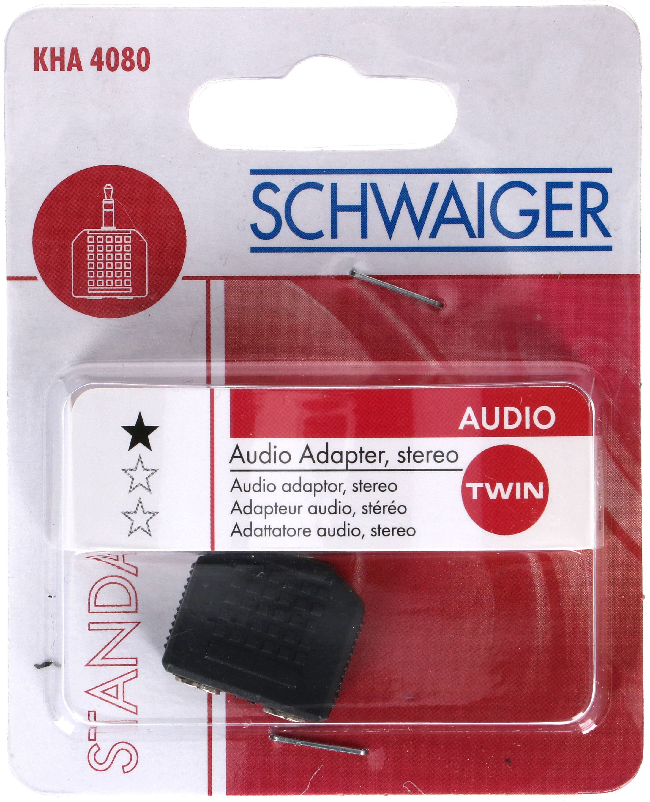 adaptateur Y audio stéréo fiche/prise jack noir