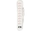multiprise Safety Line 9x type 13 BS blanc interrupteur 2m cli.