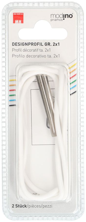 profil décoratif ta.2x1 priamos blanc / 2 pièces