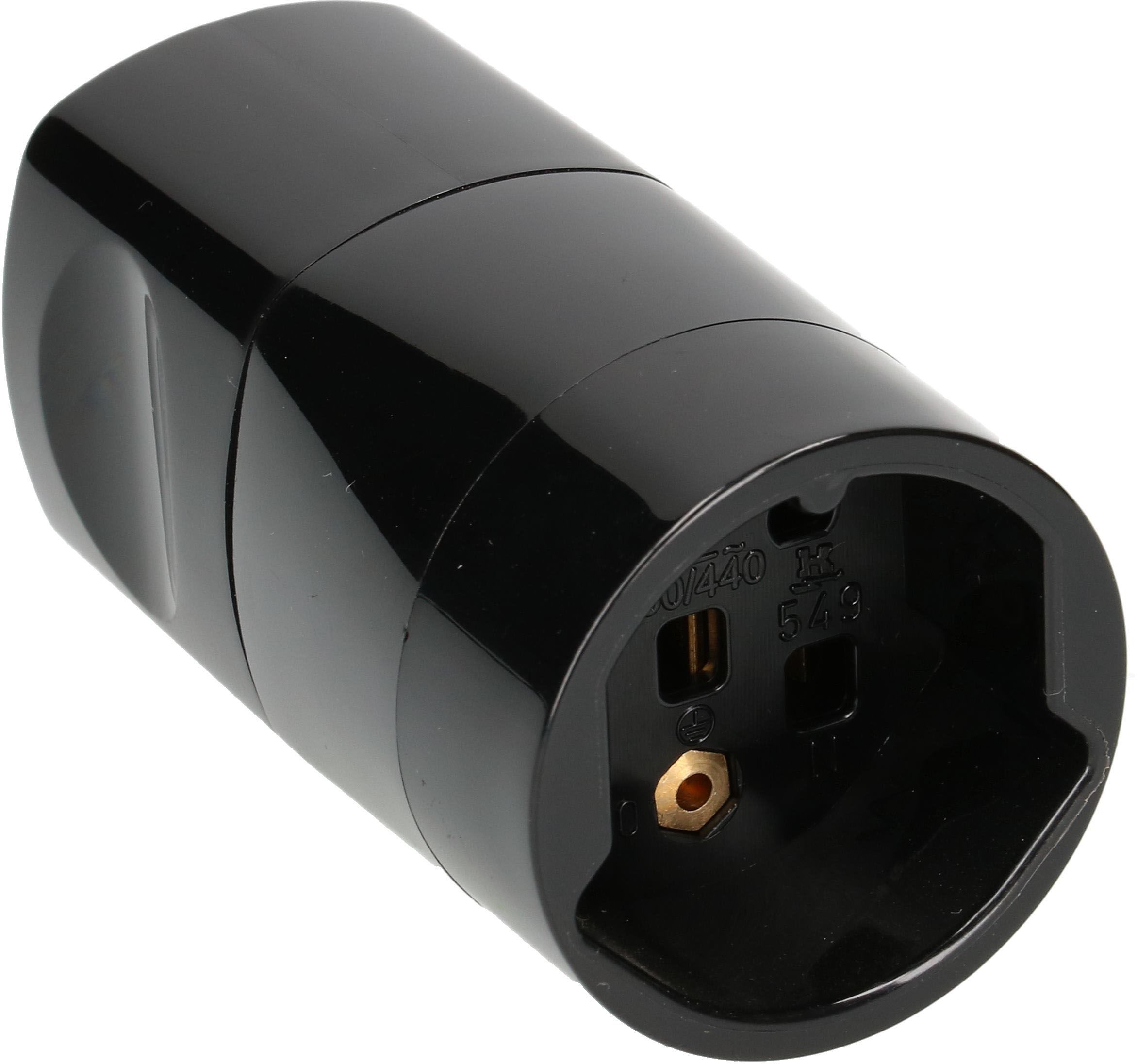 prise mobile type 25 5 pôles noir