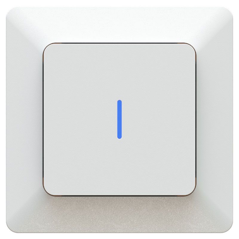 interrupteur à poussoir schéma 3 illuminé AP priamos blanc