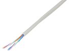Telefonkabel U72 2x4x0.5mm² 20m grau