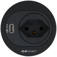 ATOM bloc multiprise noir 1x type 13 1x USB-C 60W