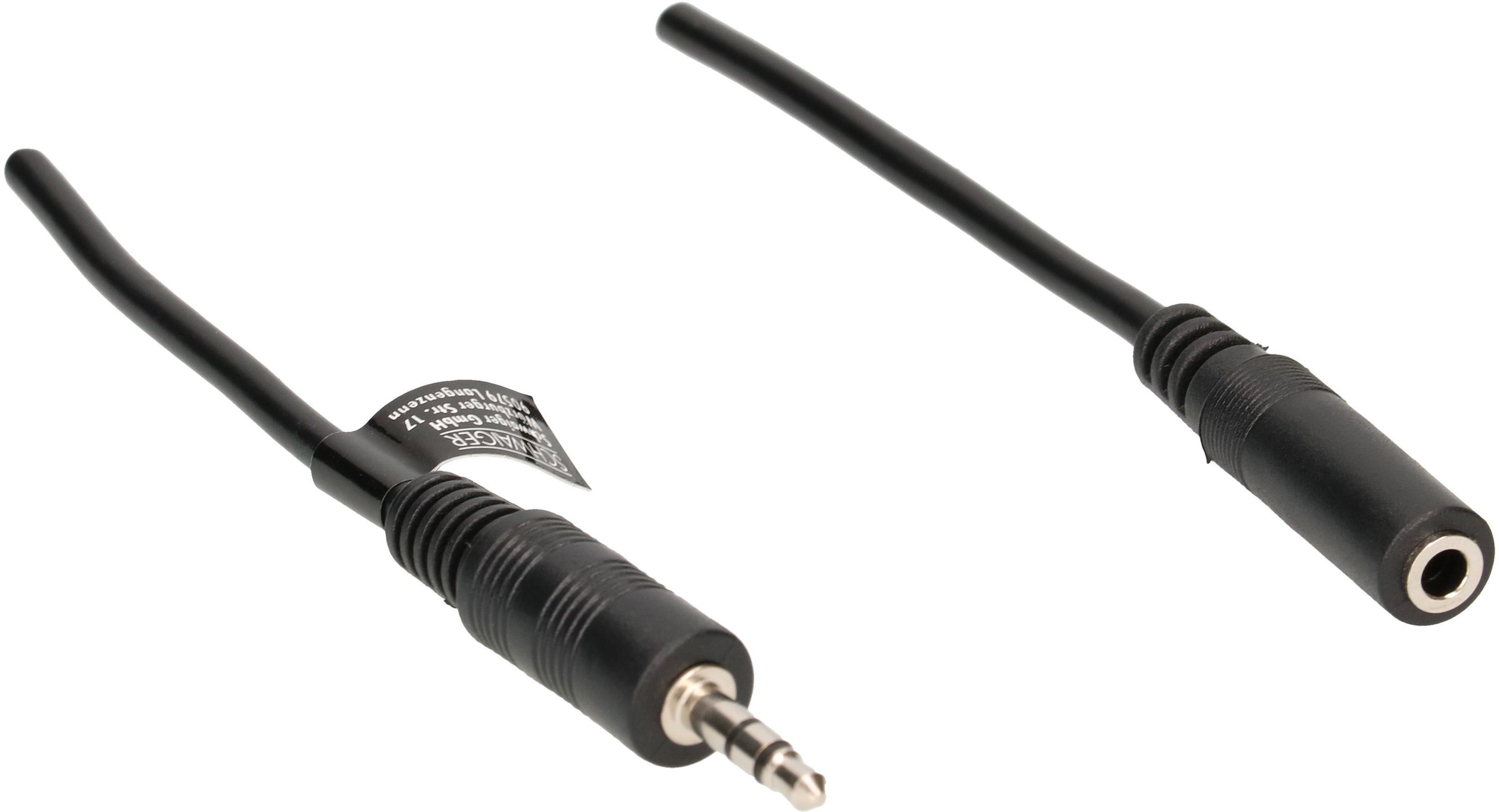 rallonge audio stéréo fiche/prise jack 1.5m noir