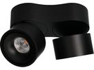 LED plafonnier DOUBLE SHINE noir 3000K 2200lm 2x 36°