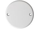 rosette de plafond rond 2 trous de fixation blanc