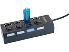 USB 2.0 HUB 4 fois noir