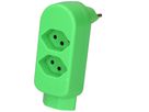 Multi adaptateur ADAPT 2+1x type 13 vert fluo rotatif BS