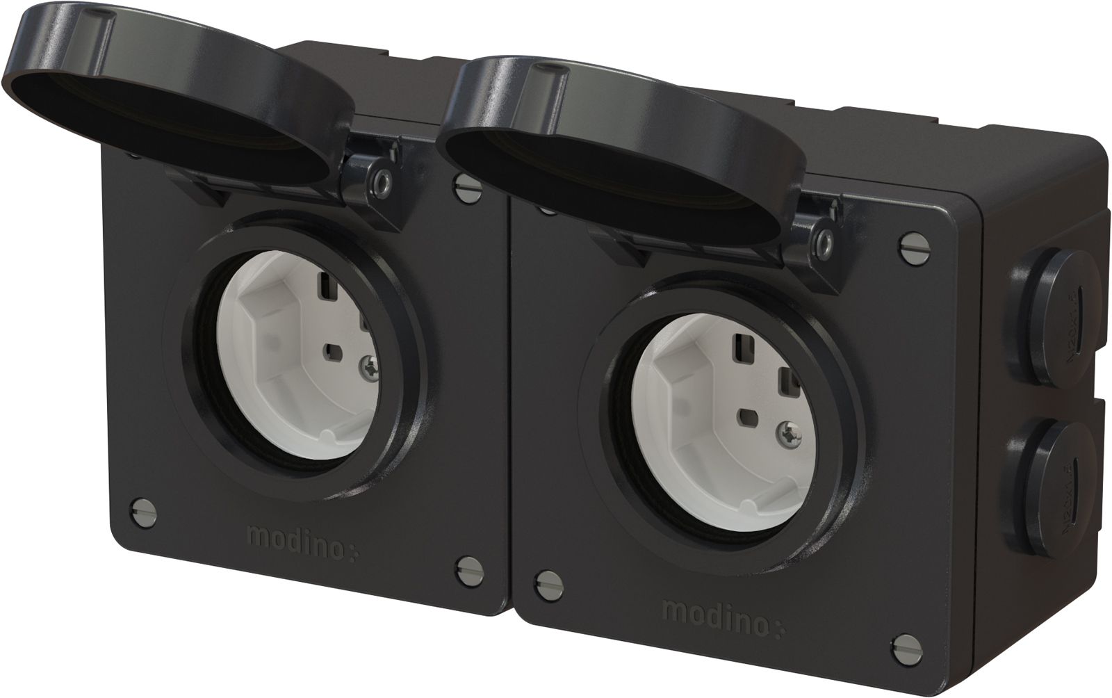 combinaison type 25 / type 25 ta.2x1 AP exo IP55 noir