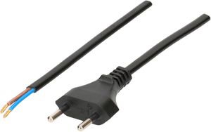 TDF câble secteur H05VVH2-F2X1.0 3m noir type 11