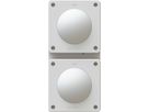 combinaison interrupteur s3 / s3 ta.2x1 ENC exo IP55 blanc