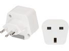 Reiseadapter Typ 12 / Grossbritannien 3-polig weiss