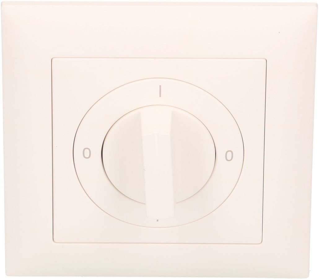 Drehschalter Schema 0/1L 0-I-0-I UP EdizioDue weiss