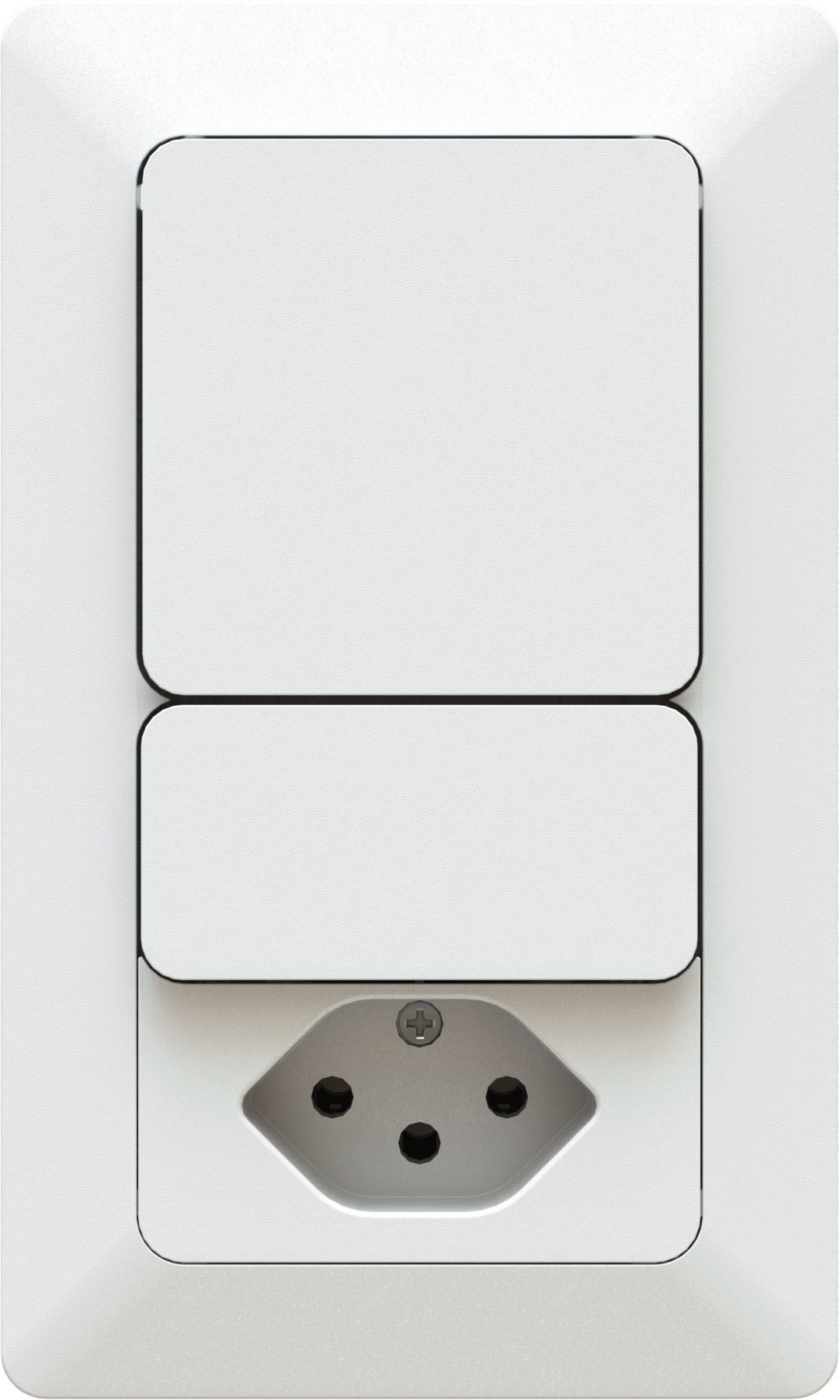combinaison interrupteur s3 / s3/type 13 ta.2x1 AP priamos blanc