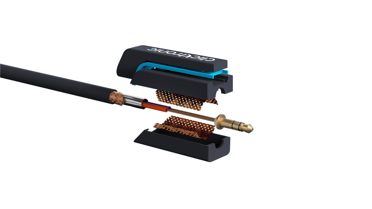 câble audio adaptateur Y fiche/prise jack 0.1m noir