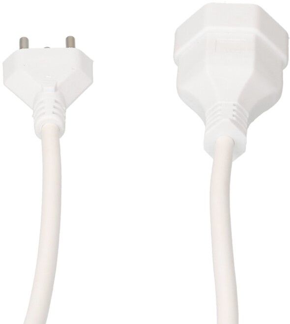 Rallonge TD H05VV-F3G1.0 3m blanc type 12 / type 13