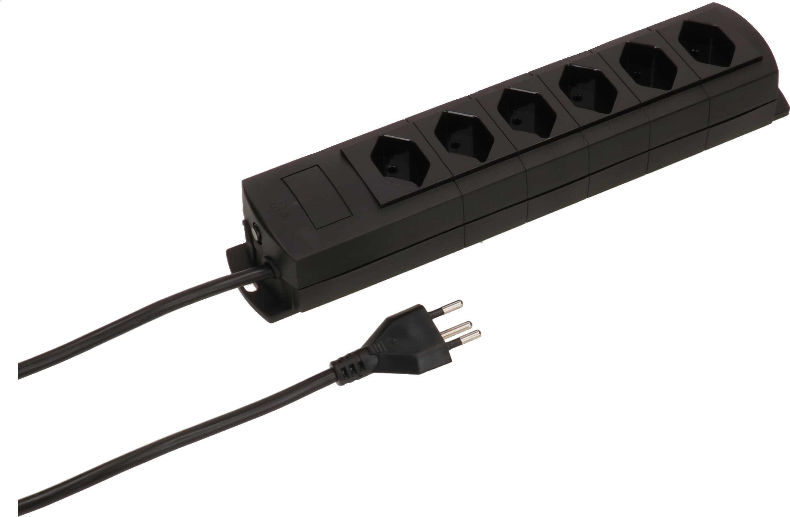 multiprise Prime Line 6x type 13 noir 10m