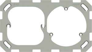 plaque de fixation ta.1x2 avec fixation en 3 points àdroit modino