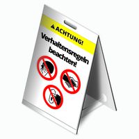 Visualizzazione del tetto -Verhaltensregeln beachten