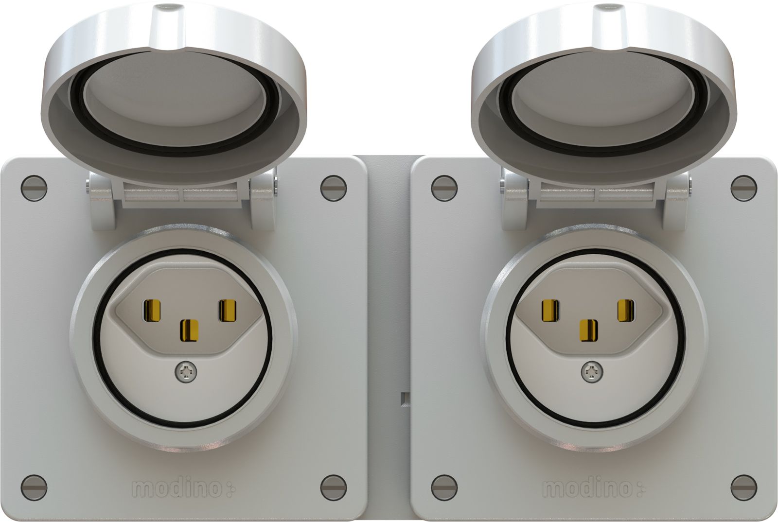 combinaison type 23 / type 23 ta.2x1 ENC exo IP55 gris clair