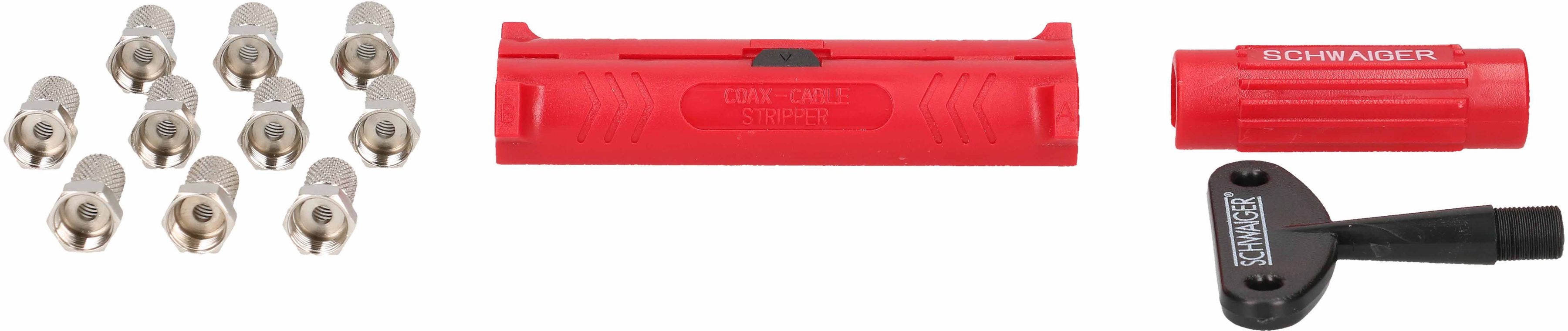 set de montage de la fiche F à visser incl. 10 pcs. fiche F D=7mm