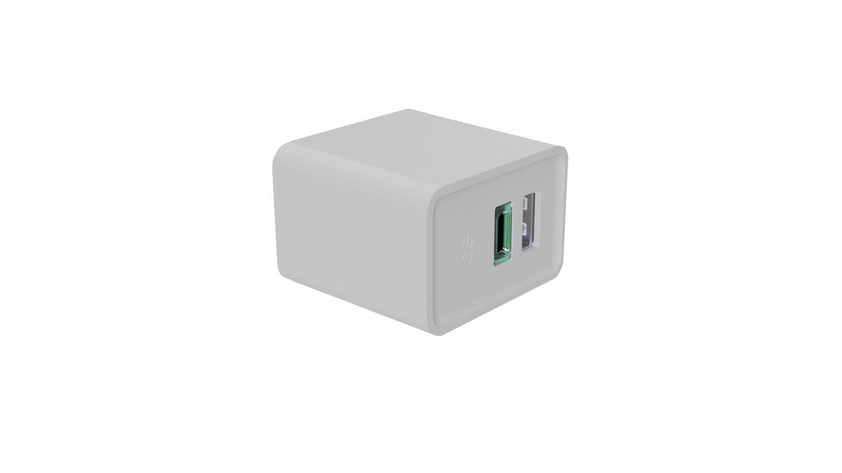 LIBERTY unité de prise de courant Piccolo +USB-A/C 12/60W blanc