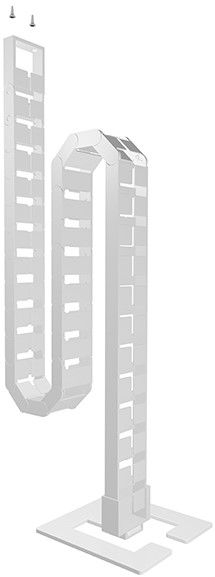 garniture serpentine de câble 4 Qube 1.24m blanc RAL9003