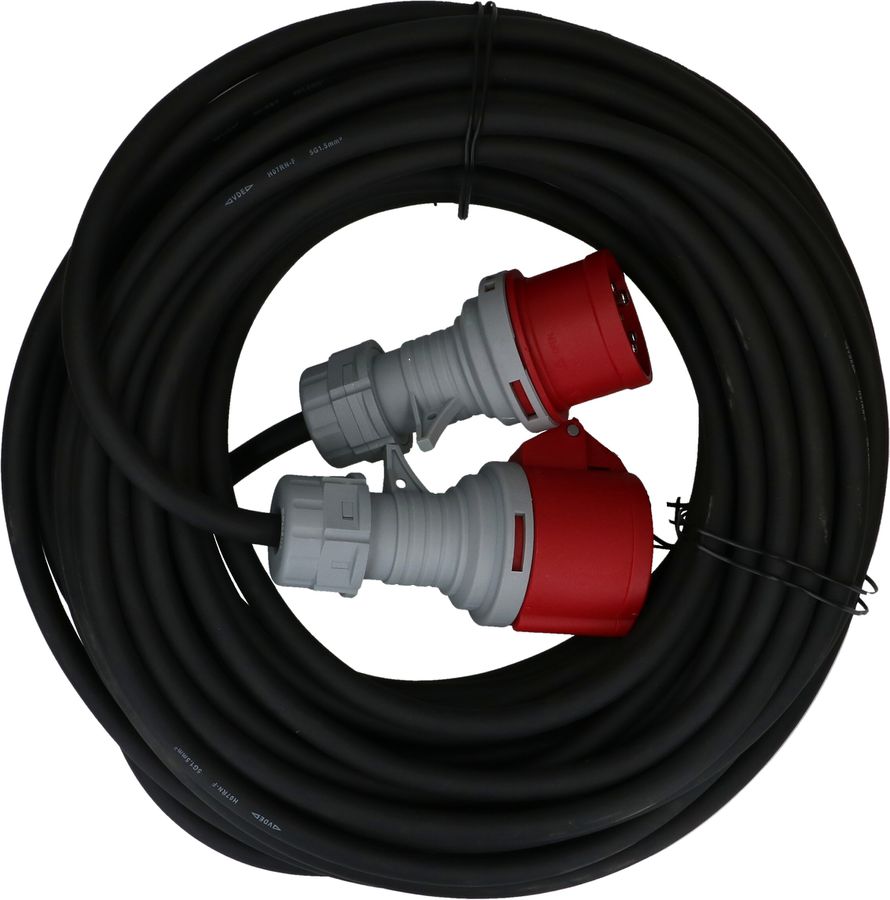 rallonge CEE H07RN-F5G1.5 noir 20m IP44 5 pôles