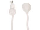 Rallonge TD H05VV-F3G1.5 10m blanc clip-clap type 12/type 13