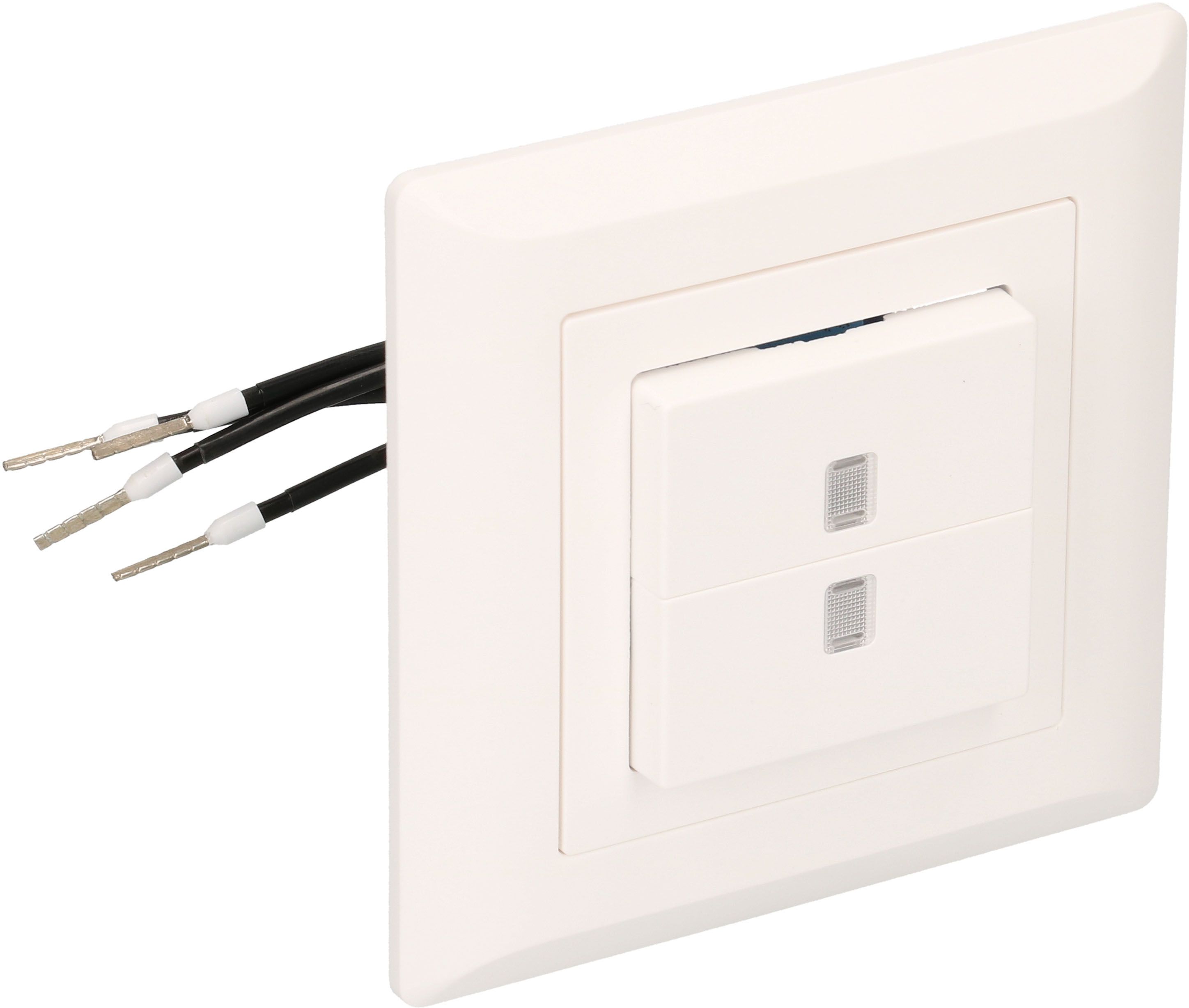 interrupteur à poussoir double schéma3+3 illu. jn ENC Kallysto bc