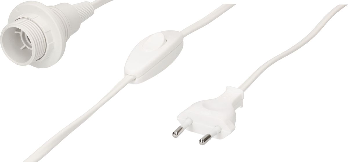 garniture d'éclairage E14 blanc L=1.5m