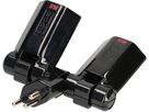 multi adaptateur clip-clap 2x type 13 3 pôles noir BS