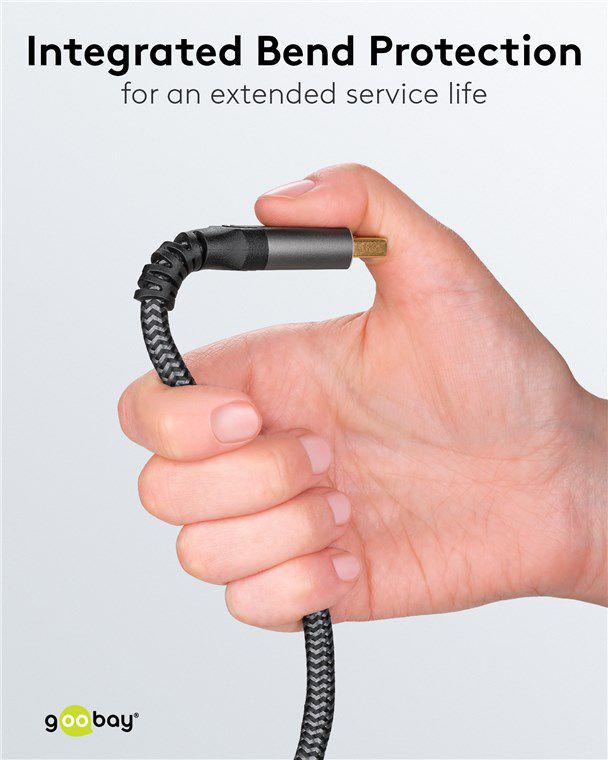 DisplayPort 1.4 câble de racc. 2m fiche métallique +câble textile