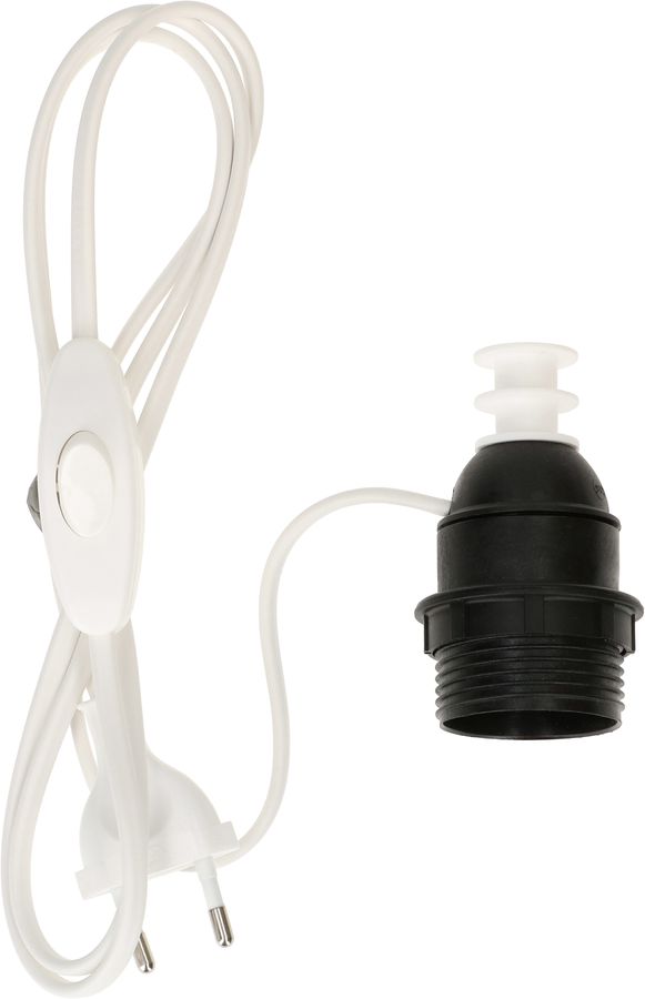 cordon de bouteille E27 blanc L=1.5m