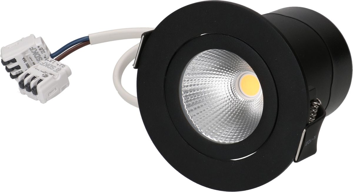 spot encastré à LED DISC 230 Ø68 noir 3000K 650lm 36°