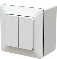 interruttore basculante doppio 2x tapparelle AP priamos bianco