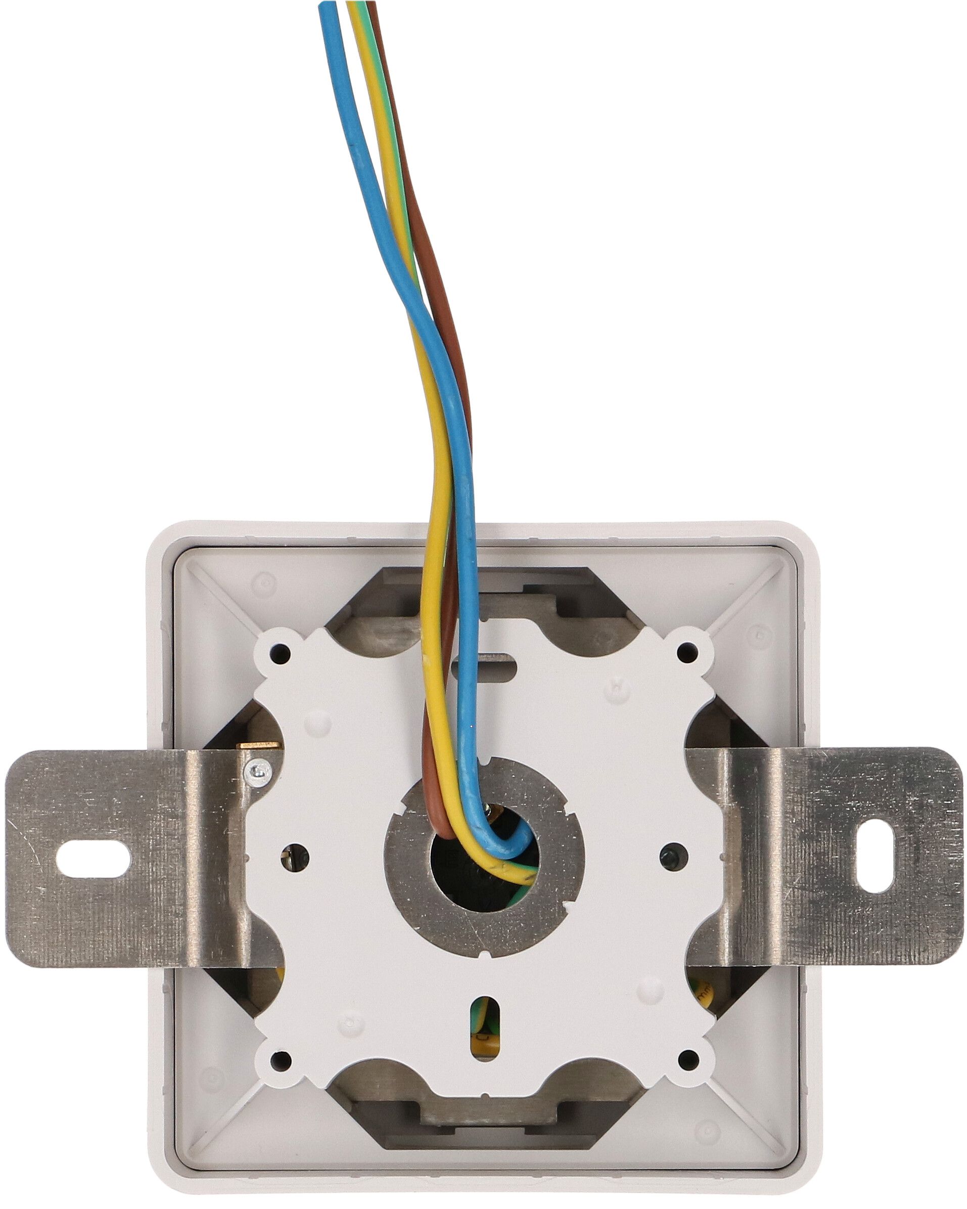 Steckdose 1x Typ 13 AP mit Montagebügel priamos weiss