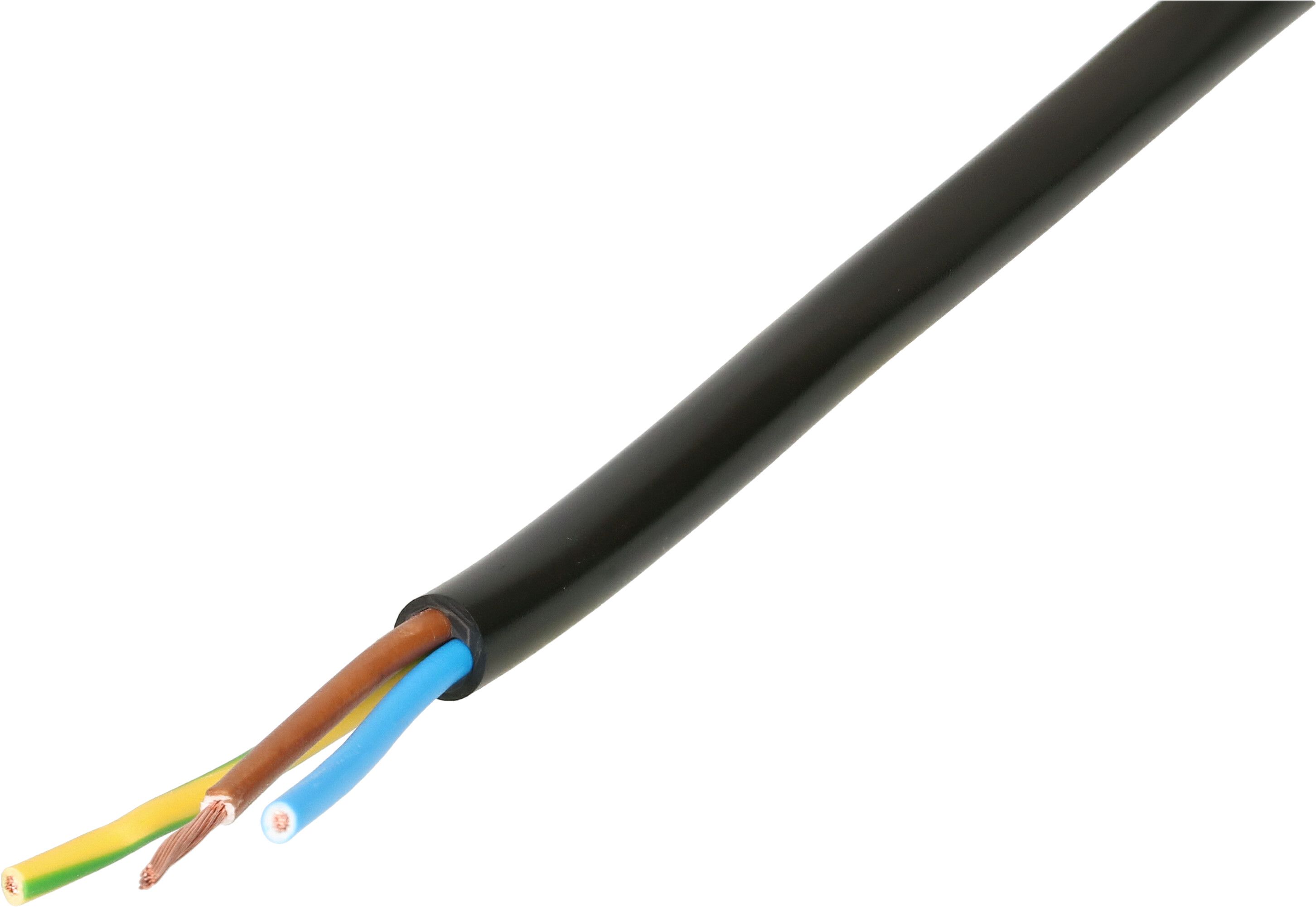 câble TD H05VV-F3G1.0 50m noir