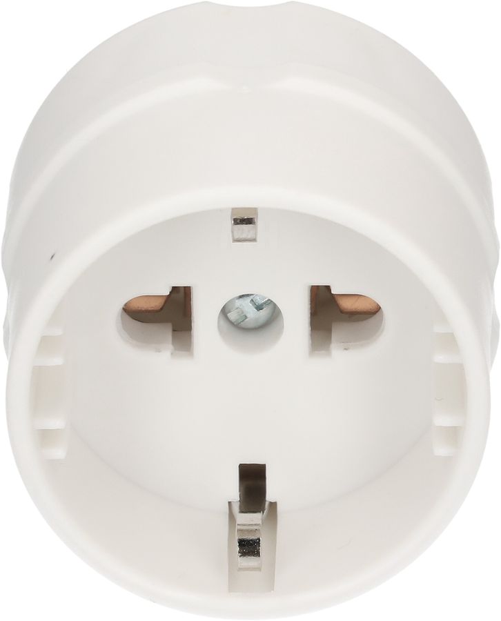 adaptateur de voyage type 12 / Schuko USA Japon 3/2-pôles blanc