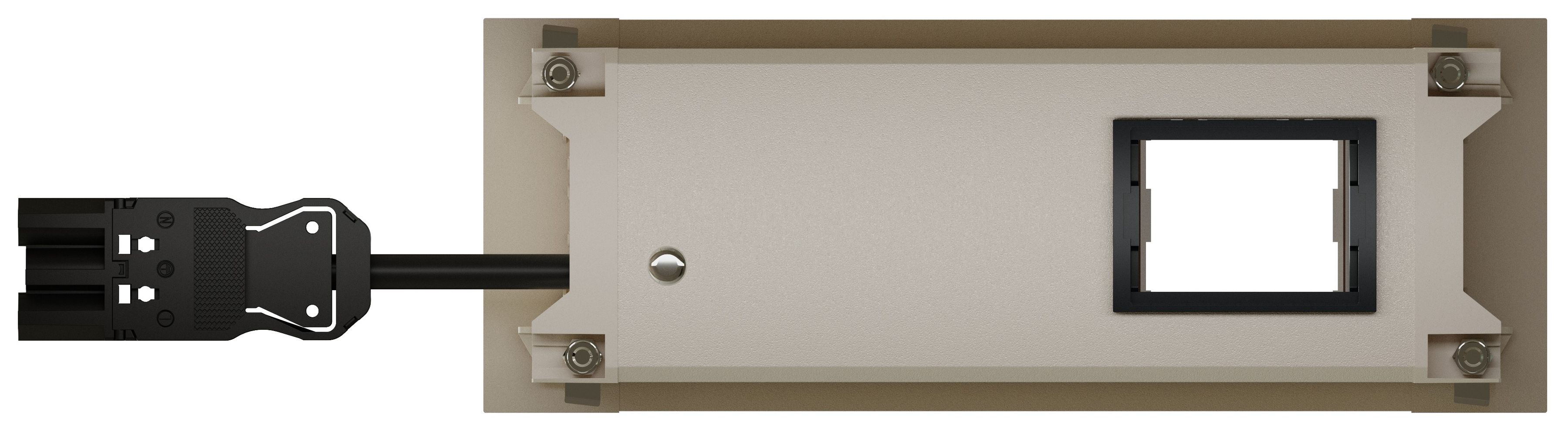 INTRO2.0 bloc multiprise blanc 1x type 13 1x USB-A/C 1x vide