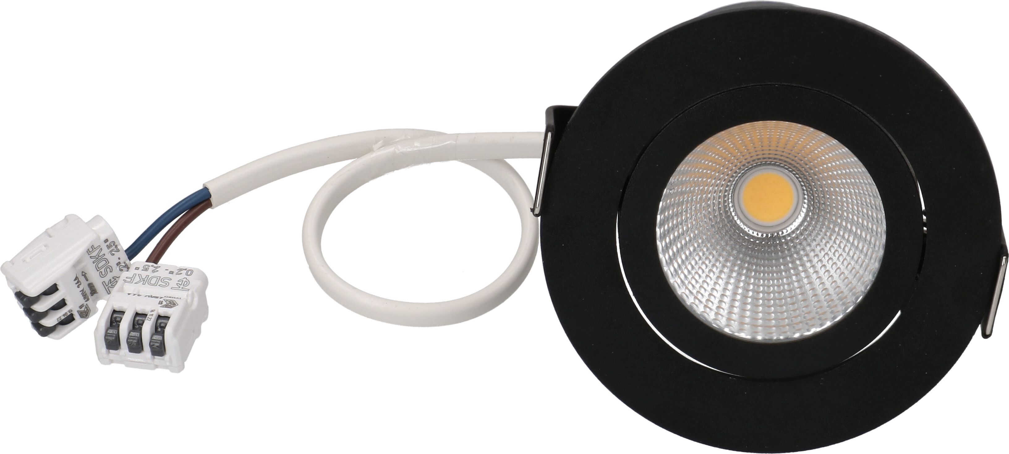 spot encastré à LED DISC 230 Ø68 noir 3000K 650lm 36°