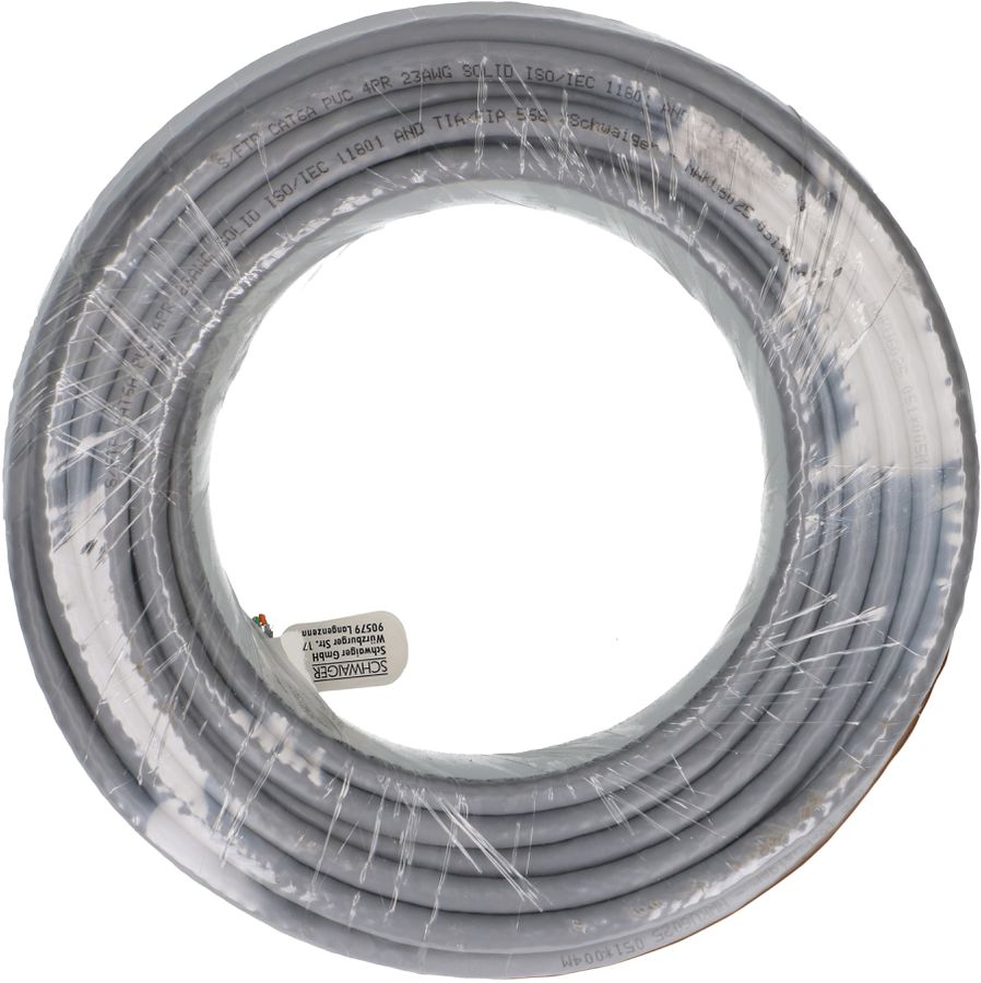 câble réseau Cat. 6A S/FTP 25m gris